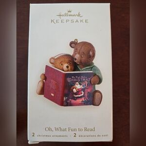 Hallmark Keepsake 'Oh, What Fun to Read' Christmas Ornaments